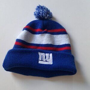 New York NY Giants NFL Football Bud Light Winter Hat Toque Beanie blue Cap